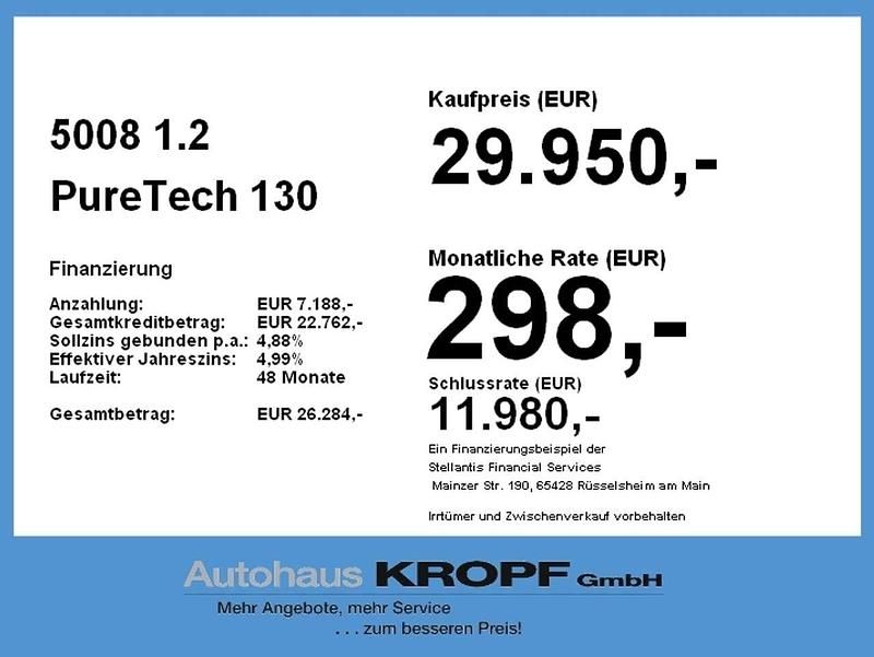 Gebraucht Peugeot 5008 Allure 131 PS (96 kW) 2023 Lackierung platiniumgrau/meta SUV