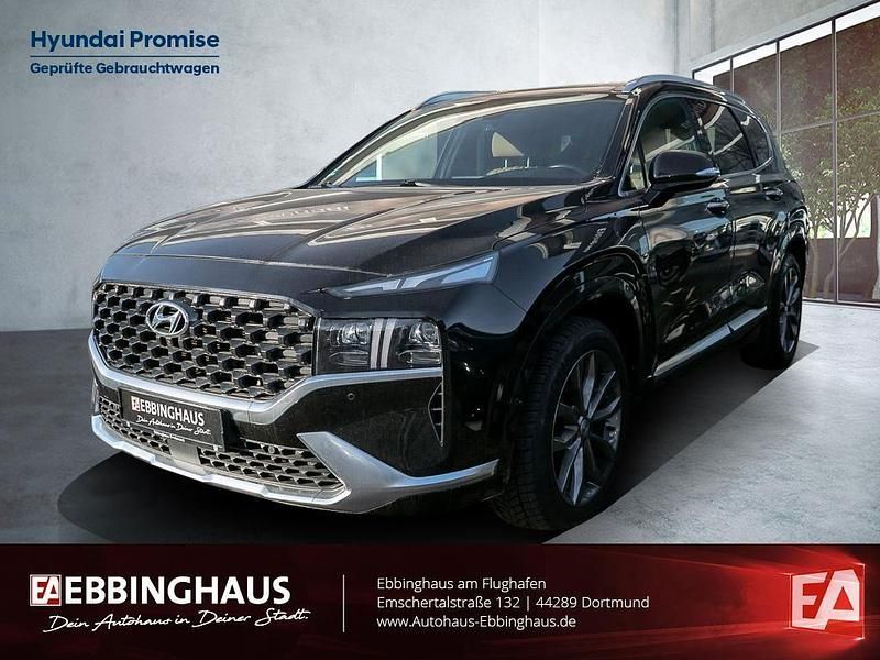 Schwarz Gebraucht 2021 Hyundai Santa Fe Signature SUV | 29.990 € (Fairer Preis) - Bild 1/4
