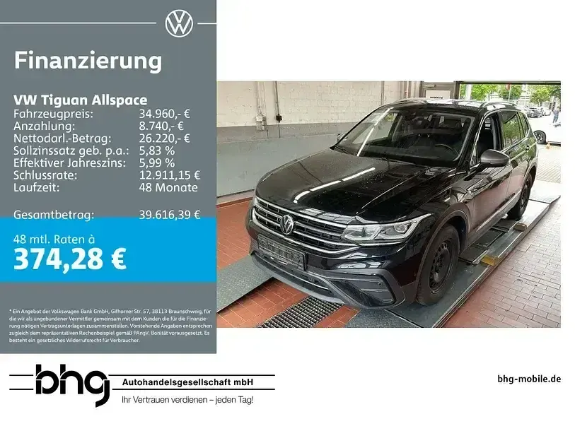 Gebraucht VW Tiguan Allspace Life 150 PS (110 kW) 2024 SUV