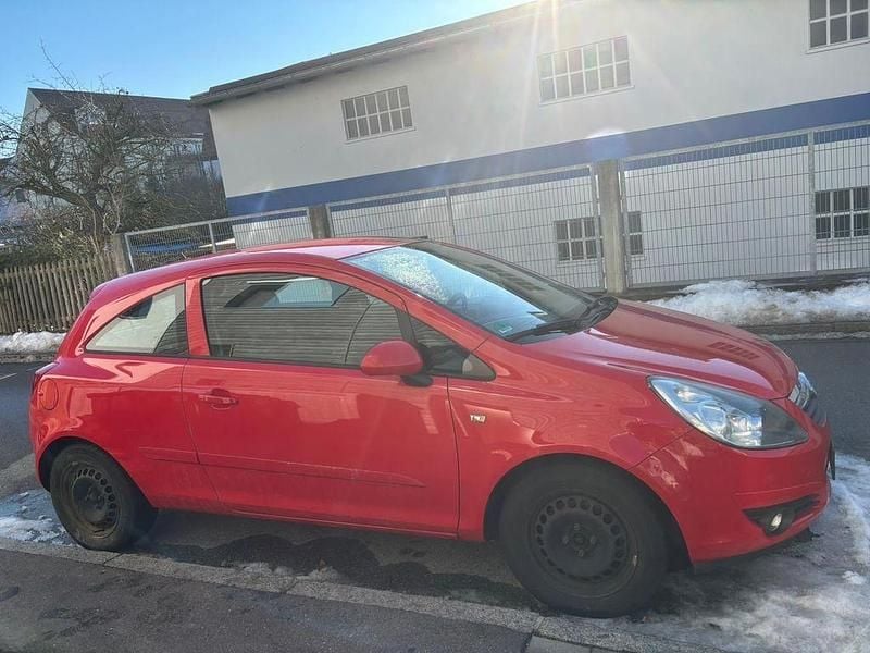 Rot Gebraucht 2007 Opel Corsa Catch Me Limousine | 1.100 € (Guter Preis) - Bild 1/4