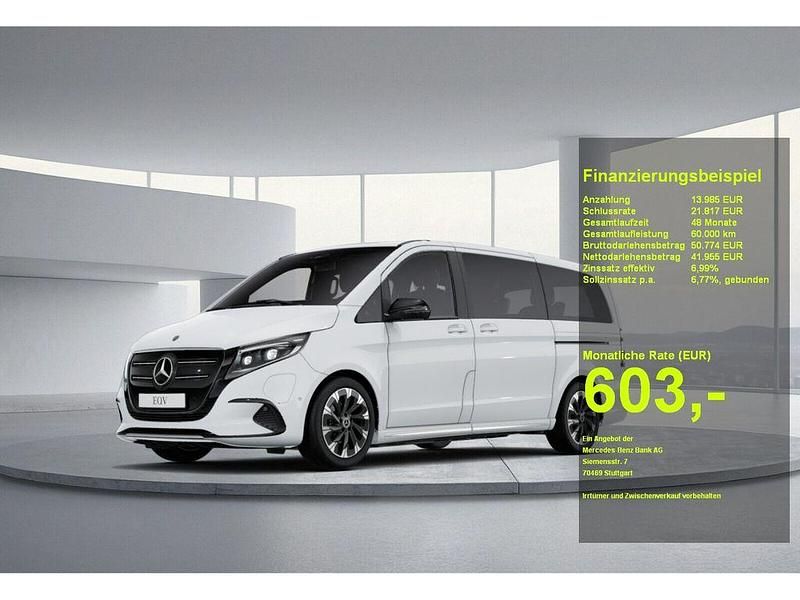 Arktikweiß Gebraucht 2024 Mercedes EQV300 Van / Kleinbus | 55.940 € (Teuer) - Bild 1/3