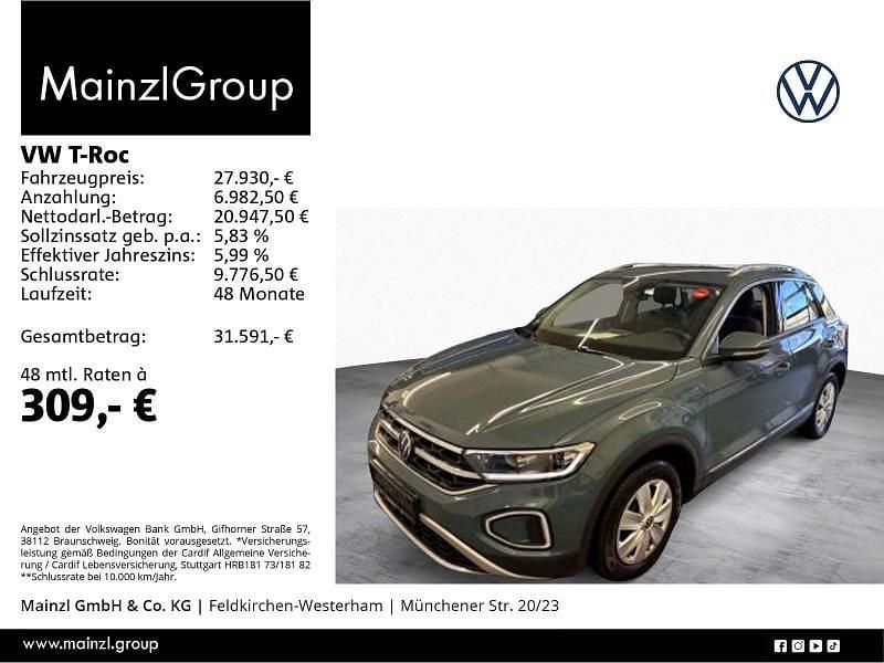 Gebraucht VW T-Roc Style 150 PS (110 kW) 2023 Blau SUV