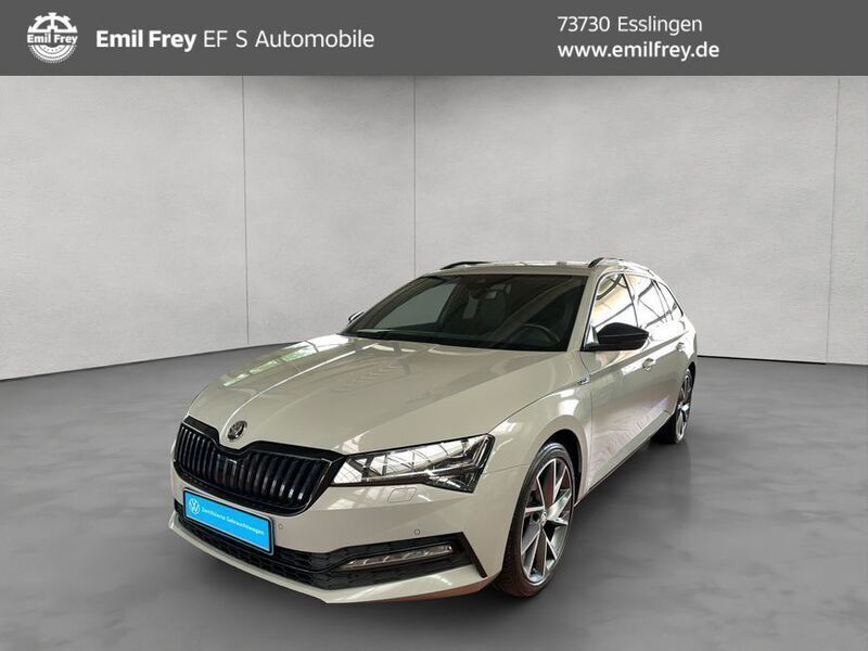 Grau Gebraucht 2023 Skoda Superb SportLine Kombi | 29.890 € - Bild 1/4