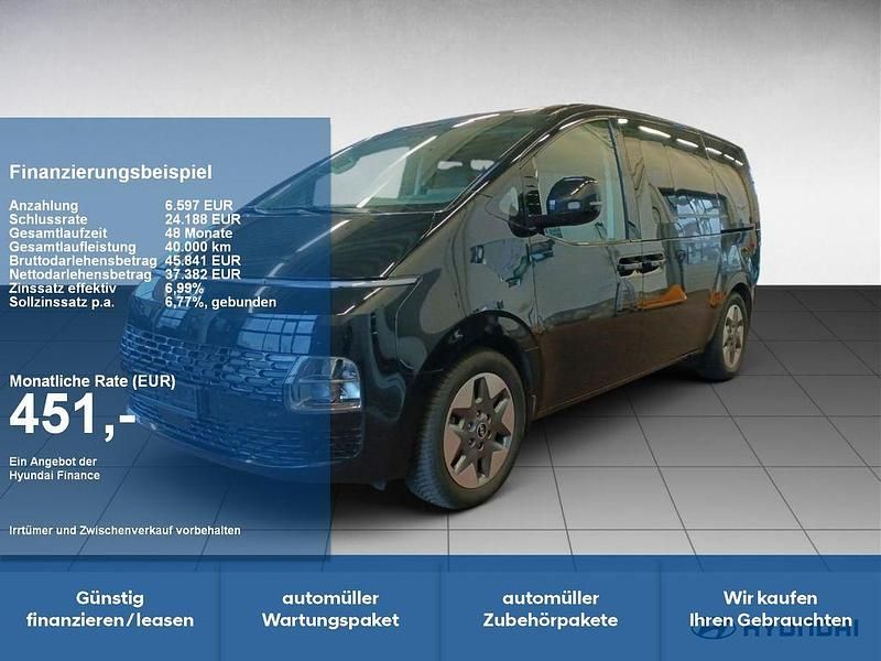 Schwarz abyss black / mic Gebraucht 2024 Hyundai Staria Prime Van | 43.480 € (Guter Preis) - Bild 1/4