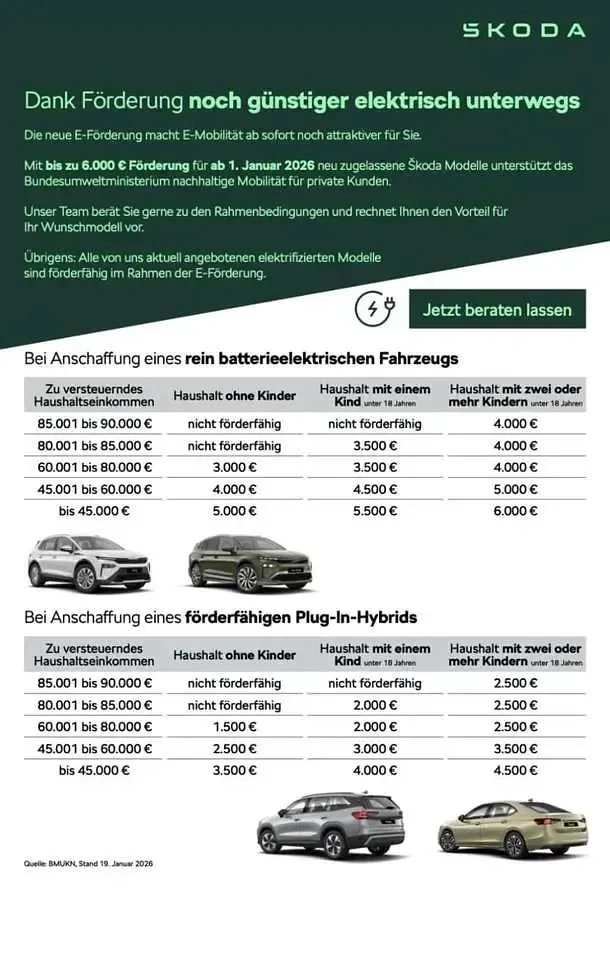 Neu Skoda Elroq Selection 150 kW (204 PS) 2026 Schwarz SUV