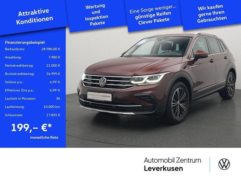 Braun Gebraucht 2022 VW Tiguan Elegance SUV | 28.980 € (Fairer Preis) - Bild 1/4