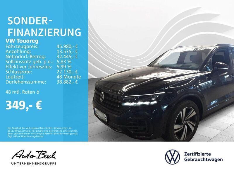 Blau (moonlight blue perleffekt) Gebraucht 2020 VW Touareg Style SUV | 45.980 € (Fairer Preis) - Bild 1/2
