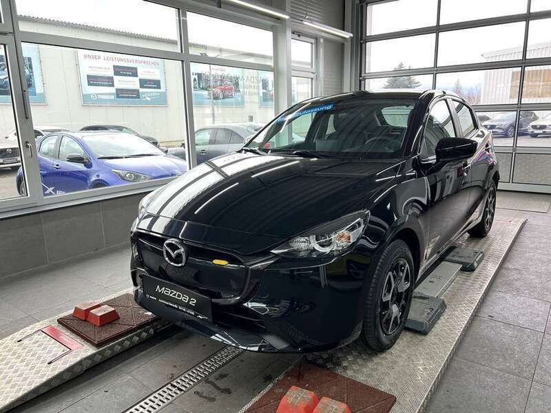 Jet black Neu 2025 Mazda 2 Center-Line Kleinwagen | 19.995 € (Fairer Preis) - Bild 1/4