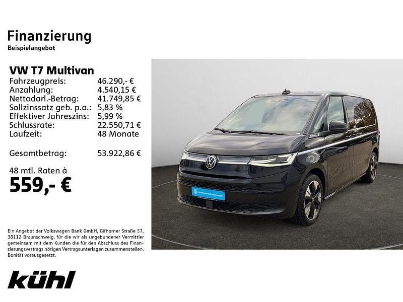 Second-hand VW Multivan Style 204 CP (150 kW) 2022 Negru Monovolum