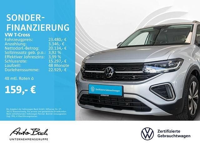 Gebraucht VW T-Cross Style 116 PS (85 kW) 2024 Silber (reflexsilber metallic) SUV