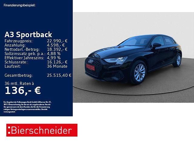 Schwarz Gebraucht 2023 Audi A3 Sportback Business Limousine | 22.990 € (Fairer Preis) - Bild 1/3