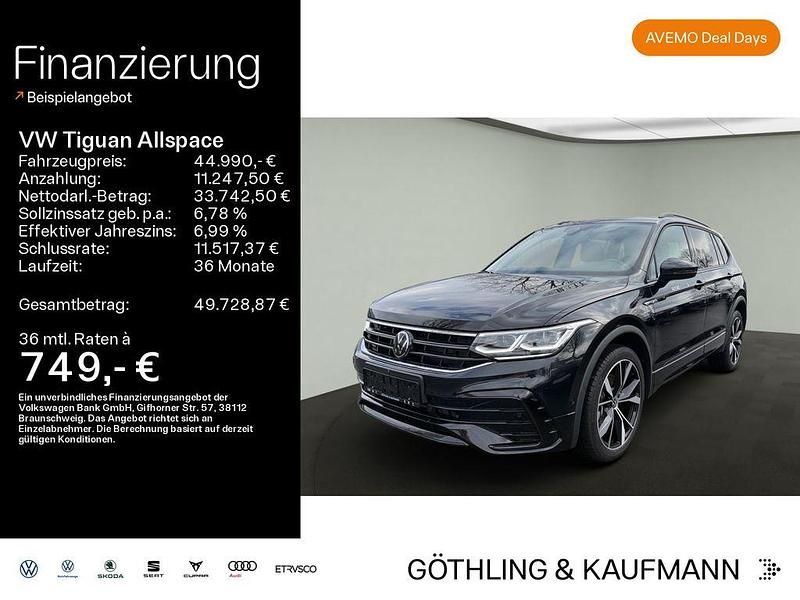 Schwarz Gebraucht 2025 VW Tiguan Allspace R-line SUV | 44.990 € (Etwas zu teuer) - Bild 1/4