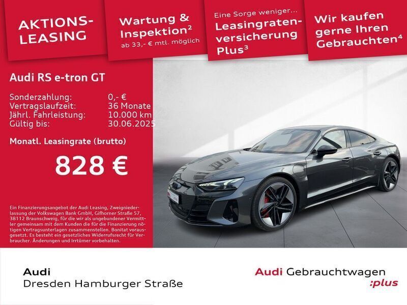 Daytonagrau perleffekt Gebraucht 2024 Audi RS e-tron GT Ambiente Limousine | 114.890 € - Bild 1/3