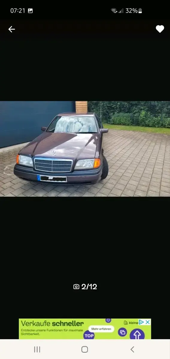 Gebraucht Mercedes C180 Classic 122 PS (89 kW) 1994 Braun Limousine