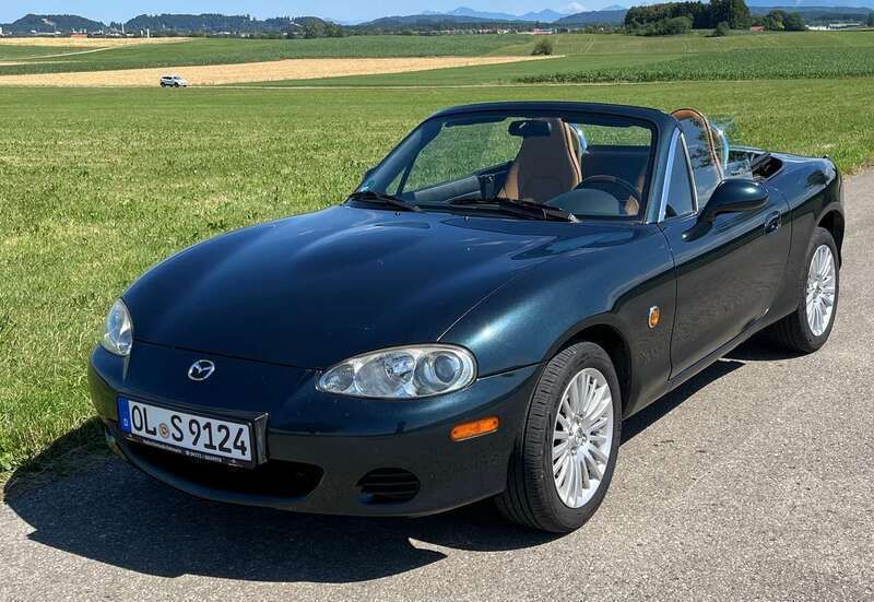 Grün Gebraucht 2004 Mazda MX5 Impuls Cabrio | 7.950 € (Fairer Preis) - Bild 1/4
