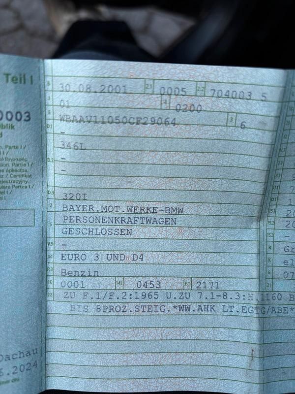 Gebraucht BMW 320 120 PS (88 kW) 2001 Grau Limousine