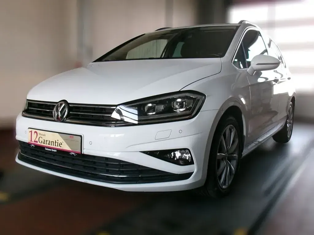 Gebraucht VW Golf Sportsvan Highline 131 PS (96 kW) 2018 Weiß Van / Kleinbus