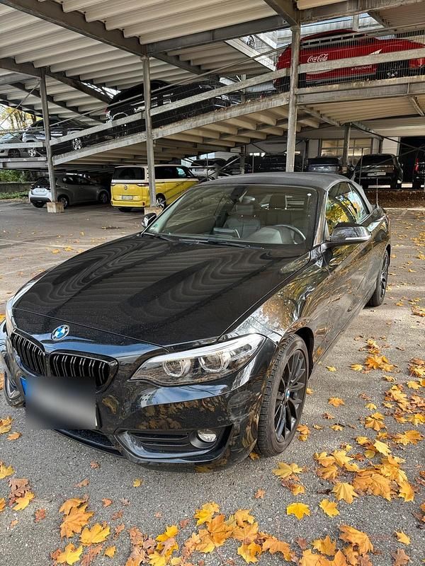 Schwarz Gebraucht 2018 BMW 218 Sport Line Cabrio | 17.000 € (Superpreis) - Bild 1/4