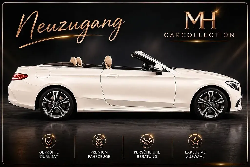 Gebraucht Mercedes C200 AMG 184 PS (135 kW) 2018 Weiß Cabrio