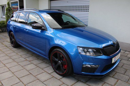 Raceblue Gebraucht 2015 Skoda Octavia RS Kombi | 10.450 € (Guter Preis) - Bild 1/4