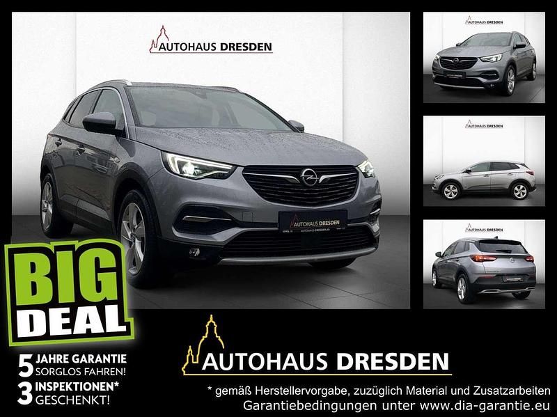 Kontrast grau (metallic) Gebraucht 2021 Opel Grandland X Elegance SUV | 16.990 € (Superpreis) - Bild 1/4