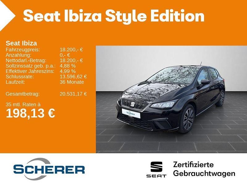 Gebraucht Seat Ibiza Style 116 PS (85 kW) 2024 Midnight schwarz metallic (metallic) Kleinwagen