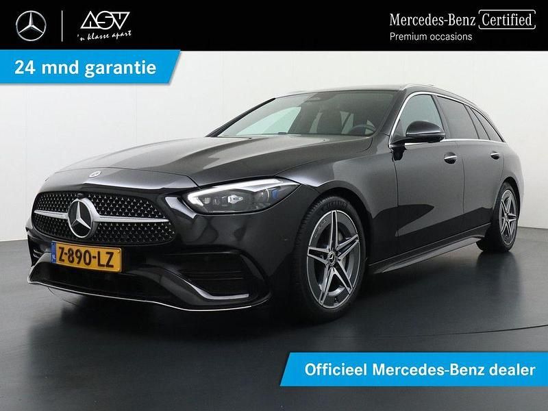 Schwarz Gebraucht 2024 Mercedes C180 AMG line Kombi | 37.001 € (Etwas zu teuer) - Bild 1/4