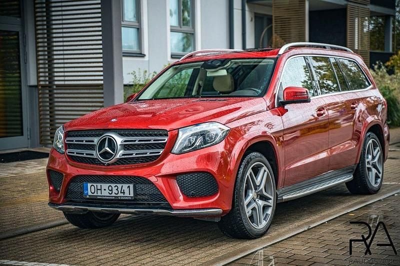 Rot Gebraucht 2016 Mercedes GLS350 SUV | 32.990 € (Etwas zu teuer) - Bild 1/4