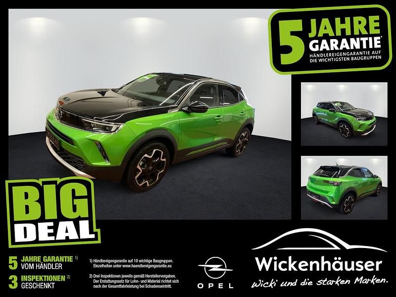 Matcha green/ikone gruen Gebraucht 2022 Opel Mokka Ultimate SUV | 19.290 € (Fairer Preis) - Bild 1/4