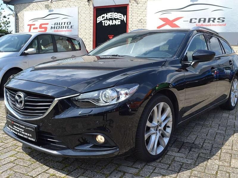 Onyxschwarz metallic Gebraucht 2014 Mazda 6 Sports-Line Kombi | 4.500 € (Superpreis) - Bild 1/4