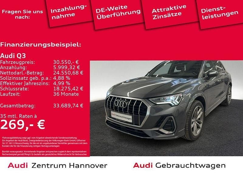 Daytonagrau perleffekt Gebraucht 2021 Audi Q3 Ambiente SUV | 30.550 € (Fairer Preis) - Bild 1/4