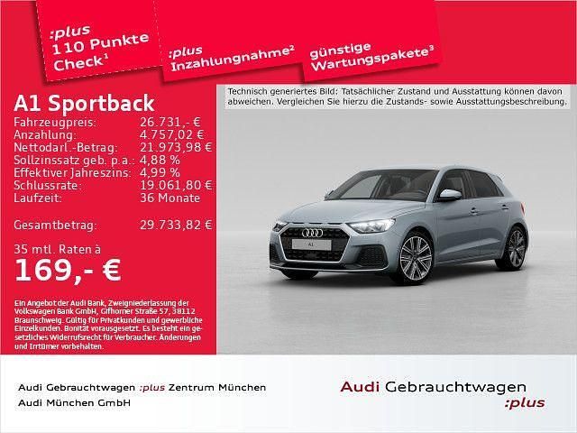 Grau Gebraucht 2024 Audi A1 Sportback Advanced Kleinwagen | 26.731 € (Fairer Preis) - Bild 1/2