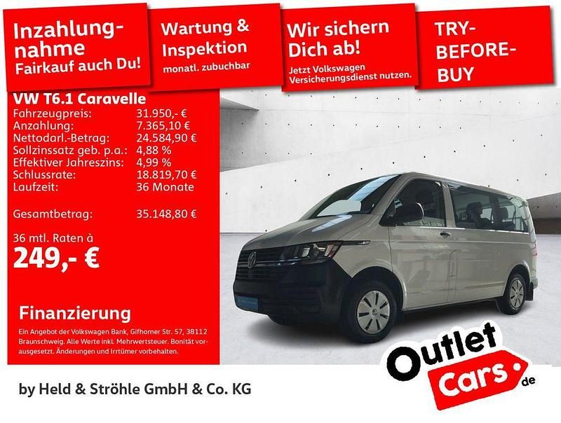 Candyweiß Gebraucht 2022 VW T6.1 Trendline Van | 31.950 € (Fairer Preis) - Bild 1/3