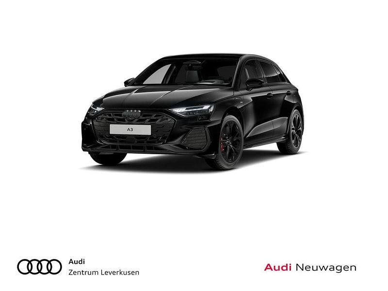 Mythosschwarz Neu 2025 Audi A3 Sportback e-tron S-Line Kleinwagen | 62.980 € - Bild 1/4