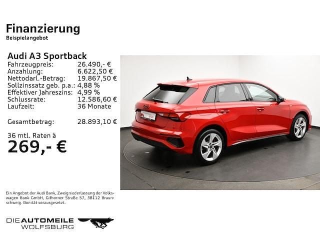 Gebraucht Audi A3 Sportback e-tron S-Line 245 PS (180 kW) 2023 Tangorot metallic Kleinwagen