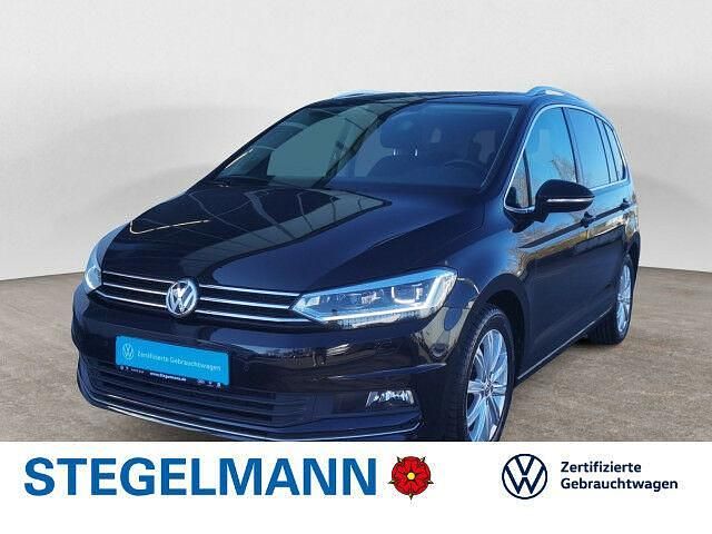 Gebraucht VW Touran Highline 150 PS (110 kW) 2018 Deep black perleffekt Van / Kleinbus