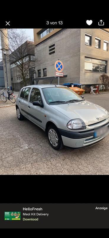 Gebraucht Renault Clio II 55 PS (40 kW) 2000 Silber Kleinwagen