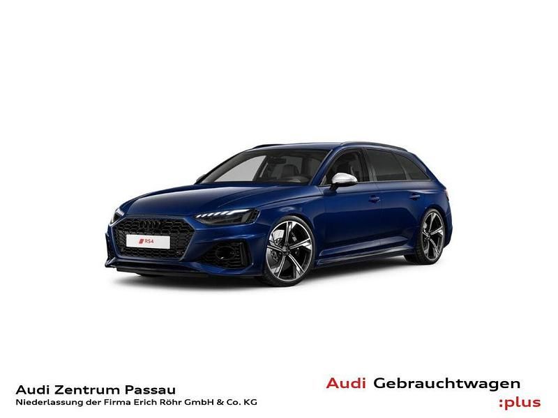 Navarrablau metallic Gebraucht 2024 Audi RS4 Ambiente Kombi | 70.390 € (Superpreis) - Bild 1/4
