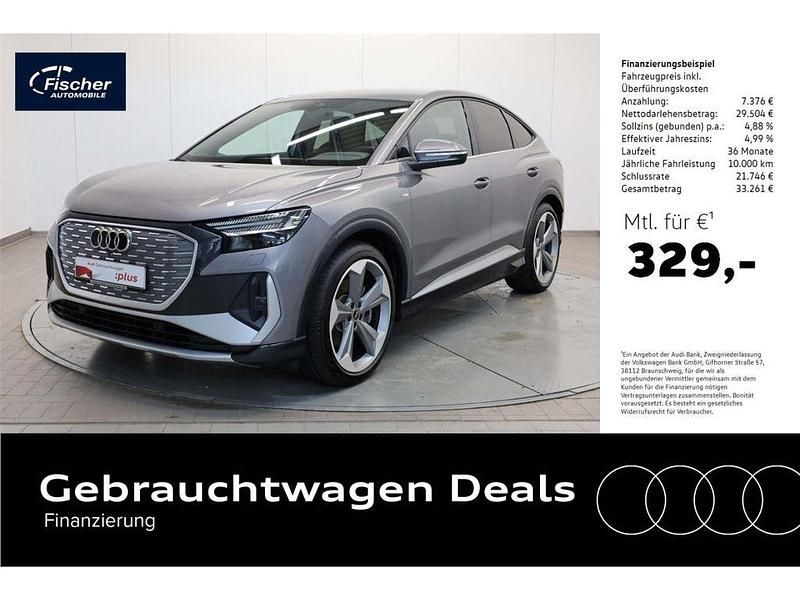 Grau Gebraucht 2022 Audi Q4 Sportback e-tron S-Line SUV | 36.880 € (Fairer Preis) - Bild 1/4