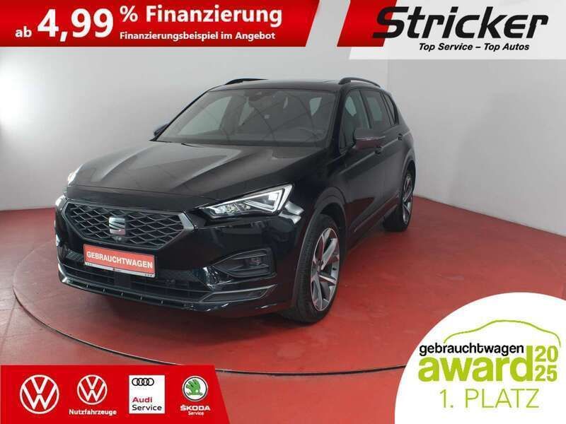 Deep schwarz metallic Gebraucht 2021 Seat Tarraco FR-Line SUV | 32.950 € (Guter Preis) - Bild 1/4