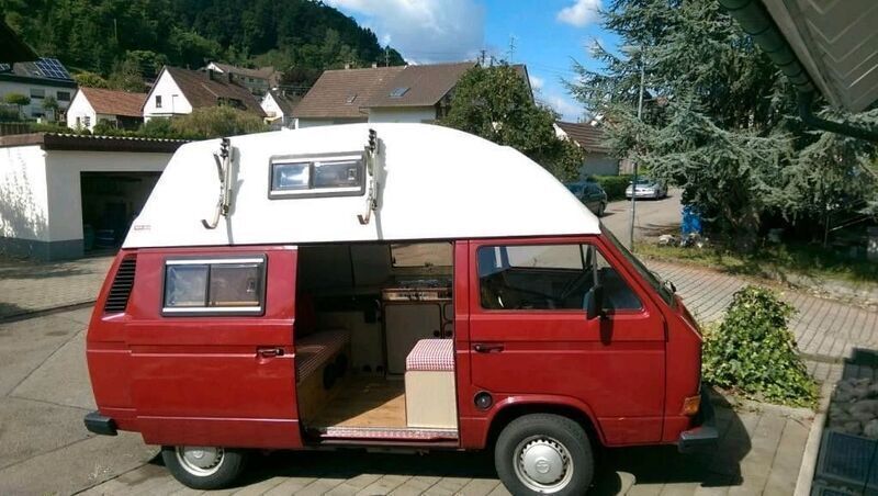 Rot Gebraucht 1989 VW T3 Van | 19.500 € - Bild 1/4