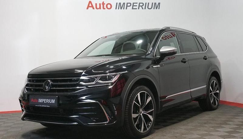 Schwarz Gebraucht 2022 VW Tiguan Allspace R-line SUV | 37.590 € (Fairer Preis) - Bild 1/4