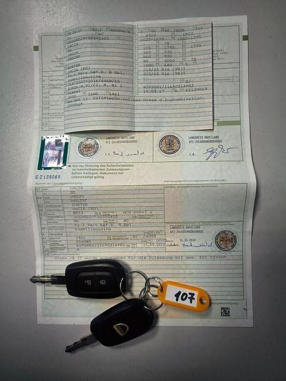 Gebraucht Dacia Duster Ambiance 109 PS (80 kW) 2017 Weiß SUV