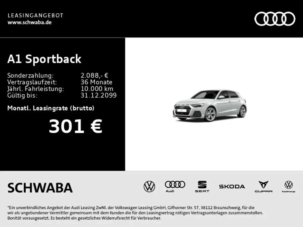 Gebraucht Audi A1 Advanced Plus 95 PS (69 kW) 2022 Gletscherweiß metallic SUV