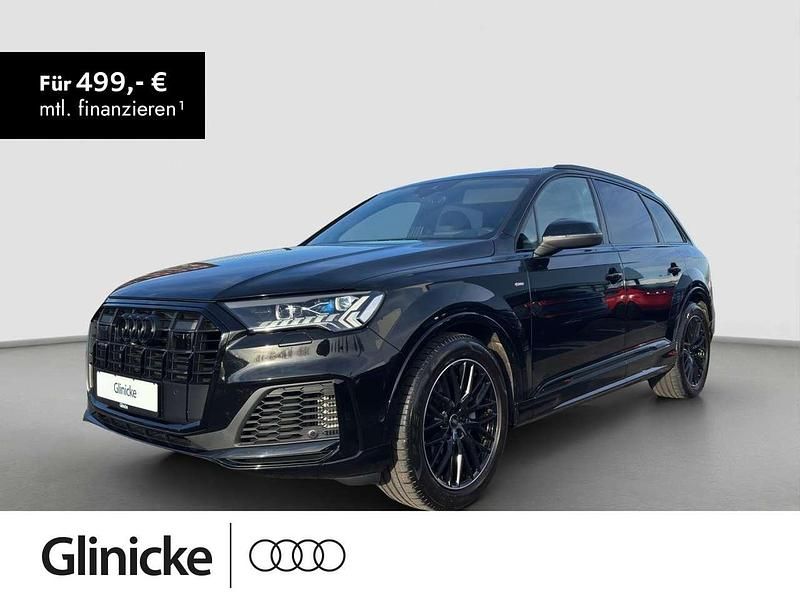 Mythosschwarz metallic Gebraucht 2022 Audi Q7 S-Line SUV | 59.870 € (Fairer Preis) - Bild 1/3