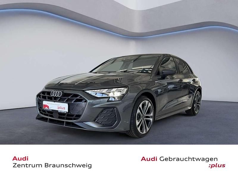 Grau Gebraucht 2025 Audi A3 Sportback S-Line Limousine | 35.850 € (Superpreis) - Bild 1/4