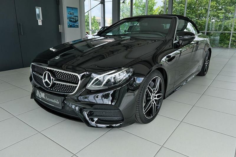 Schwarz Gebraucht 2018 Mercedes E200 AMG line Cabrio | 31.800 € (Guter Preis) - Bild 1/2