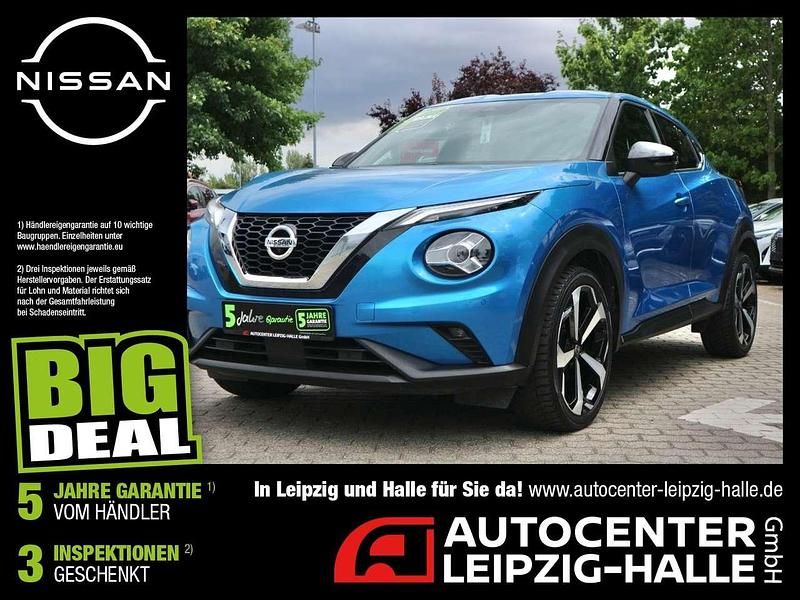 Vivid blue Gebraucht 2021 Nissan Juke 360º SUV | 18.370 € (Fairer Preis) - Bild 1/4