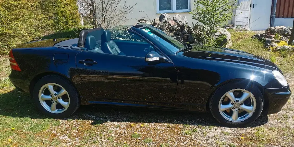 Gebraucht Mercedes SLK320 218 PS (160 kW) 2000 Schwarz Cabrio