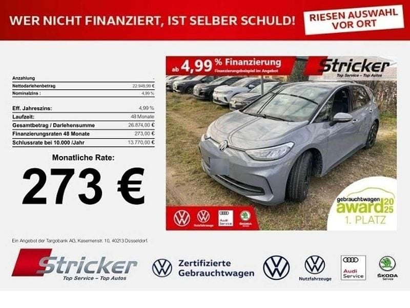 Gebraucht VW ID.3 Pro 150 kW (204 PS) 2023 Mondsteingrau schwarz Kleinwagen